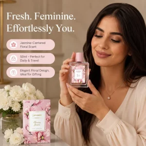 Laramide Blooming Jasmine Lady Perfume 50ml Jasmine Floral Scent Fresh Light Long Lasting Fragrance