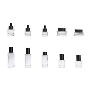 Leak Proof Glass Perfume Spray Bottles with Roll On Sealing Screen Printing 15ml 150ml Sizes Clear Transparent 100pcs MOQ