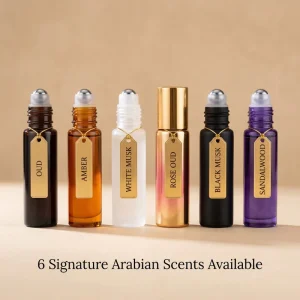 Long Lasting Concentrated Body Fragrance Perfume Oil Oud Amber Sandawood Scents for Middle East Gulf Market