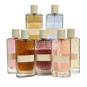 Long Lasting Eco Friendly Eau De Parfum Women Men Fresh Floral Fruity Woody Luxury Quilted Glass Bottle Private Label Perfume