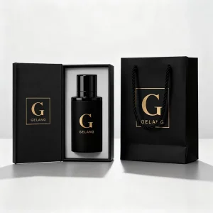 Low MOQ Luxury Empty Perfume Bottles Cylinder 50Ml Glass Perfume Bottle Black Customize Perfume Bottle With Box