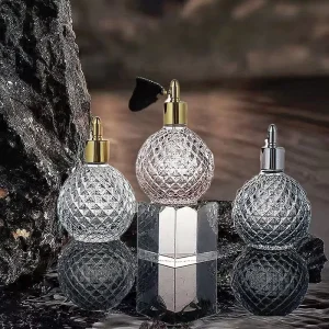 Low Moq High Quality 100ml Glass Spray Bottle New Design Perfumes Bottle With Air Sac Head