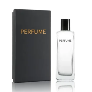 Luxury 100ml 120ml Clear Glass Perfume Bottle Tall Large New Design with Pump Sprayer Seal
