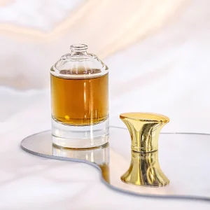 Luxury 100ml Glass Perfume Pump Sprayer with Hot Stamping 15mm Neck Eco-Friendly Custom Logo for Perfume Bottle