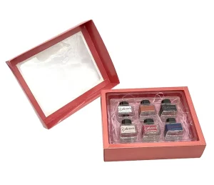 Luxury 30ml Perfume Bottle Box Set Packaging for Gifts Custom Logo 50ml Essential Oil Gift Box with Window and Foam Eco Friendly
