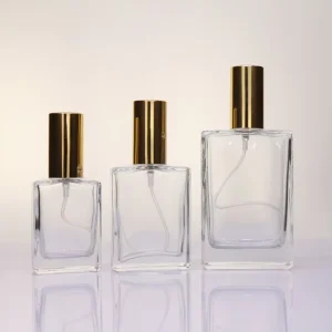 Luxury 30ml50ml100ml Empty Glass Refillable Flat Square Spray Parfum Bottle Air Fragrance Pump Sprayer Perfume Bottle