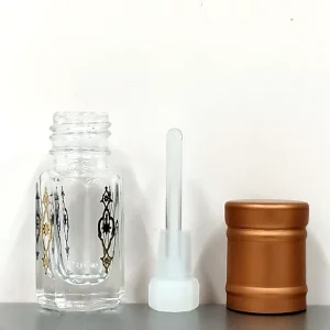 Luxury 3ml 6ml 12ml Arabian Fancy Attar Bottles Glass Oud Perfume Bottle with Screw Cap