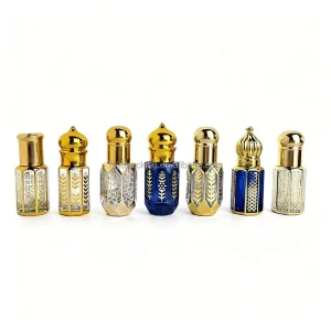 Luxury 3ml 6ml 12ml Middle East Arabic Dubai Style Glass Essential Attar Perfume Oil Roller Bottles Glass Stick Bottle