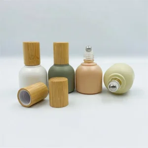 Luxury 50ml 100ml Glass Roll-On Bottles for Perfume and Essential Oils with Stainless Steel Roller for Skin Care Serum