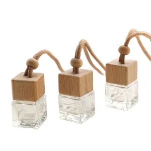 Luxury 8ml Square Clear Fragrance Aromatherapy Diffuser Aroma Car Perfume Bottle