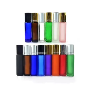 Luxury Amber White Clear Black 3ml 5ml 8ml 10ml 12ml Empty Deodorant Perfume Essential Oil Lip Roll on Glass Bottle