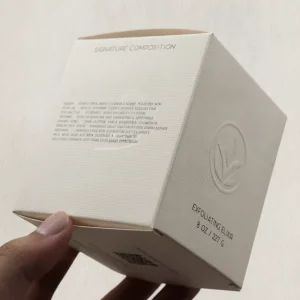 Luxury Cotton Paper Auto lock Bottom Box Rose Gold Foil for HA Hydrating Serum Box