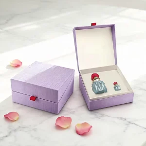 Luxury Custom Designed Eco-Friendly Handmade Perfume Packaging Cosmetic Gift Box Rigid Clamshell Creative Art Paper