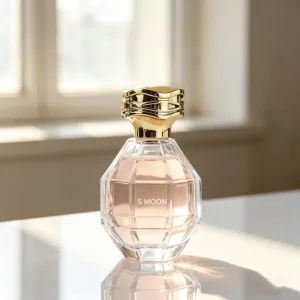 Luxury Custom Glass Perfume Bottle 100ml Round Empty Crimp Spray Bottle with Different Caps & Custom Labels