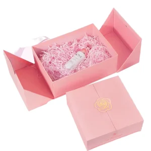 Luxury Custom Logo Foldable Collapsible Rigid Box Recyclable Paper Gift Packaging Box Set
