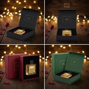 Luxury Customizable 2cm Rigid Perfume Box UV Coating Matt Lamination Recycled Materials High-End Fragrance Storage Box