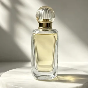 Luxury Decoration Elegant 50ml Perfume Glass Bottle with Pump Sprayer and Customized Box Packaging