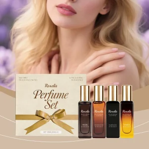 Luxury Eau De Parfum Spray Gift Box Set with Multiple Fragrances Natural Fresh Long Lasting Elegant Charm for Wrist and Neck