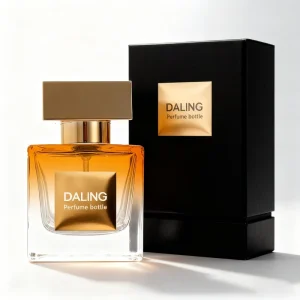 Luxury Empty Perfume Bottle Customized Men’s Matte High grade Gray Perfume Bottle with Magnetic Lid Customized Logo Box