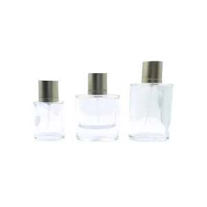 Luxury Flat 30ml 50ml 100ml Perfume Glass Bottles with Pump Sprayer Men’s Cologne Fragrance Spray
