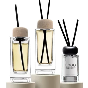 Luxury Glass Aromatherapy Bottle Christmas Reed Diffuser Bottle Empty Reed Diffuser Bottles
