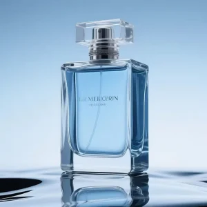 Luxury Gold Cap Square Perfume Bottles Custom Glass Bottle Empty Refillable for Fragrance Essential Oil Cosmetic Jar