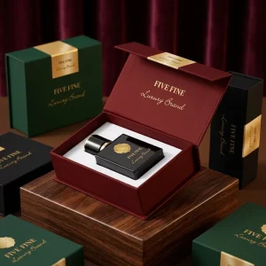 Luxury Handmade Custom Printed Rigid Gift Boxes Magnet Closure Glossy Matt Lamination 2mm for Cosmetic Perfume Packaging