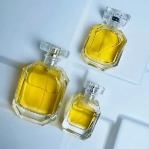 Luxury Heavy Base Glass Perfume Bottle 30ml & 50ml Sizes with Cap & Pump Sprayer Empty Cylinder Parfum Fragrance Bottle