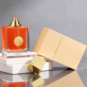Luxury High-end Men’s Arab Bottle Rectangular 50ml Empty Spray Glass Perfume Bottle Packaging