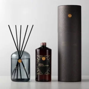 Luxury Home Perfume Self owned Brand Super Large Capacity Glass Bottle Fiber Rod Diffuser Reed Set
