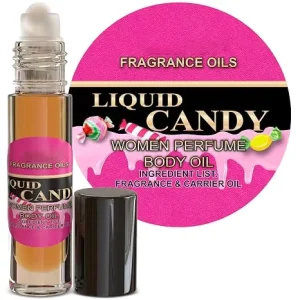 Luxury Liquid Candy Roll Perfume Oil Eco Friendly Natural Sweet Berry Cotton Candy Vanilla Musk Scent Teens Women Long Lasting