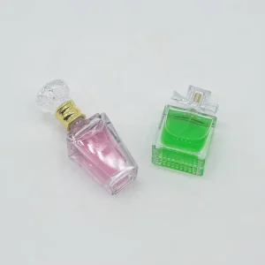 Luxury Mini Clear Glass Perfume Bottle 30ml 50ml 100ml with Spray Applicator Clear Cover