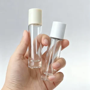 Luxury Mini Clear Glass Perfume Bottles 15ml Empty Perfume Sample Bottles with Matte Lid Sample 10 ml Perfume Bottle