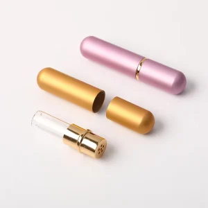 Luxury Mini Mist Aromatherapy Diffuser Inhaler 5ml Aluminum Bottle Nasal Inhaler Essential Oil