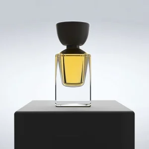 Luxury Perfume Bottle 30 50 100ml Perfume Spray Glass Bottle Manufacturer High-End Perfume Bottle with Square Thick Base and Cap