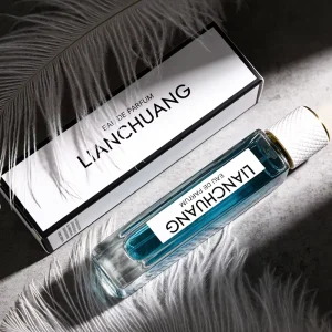 Luxury Perfume Bottle 50ml Rectangle with Spray Thick Bottomed Glass
