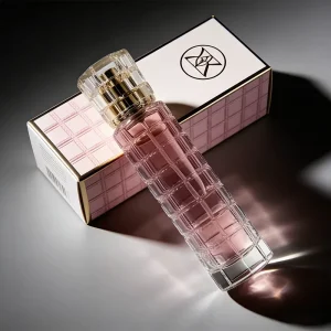 Luxury Perfume Packaging Glass Bottle with Textured Grooves on the Side for an Elegant Appearance Glass Perfume Bottle