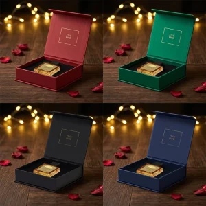 Luxury Perfume Sample Box Rigid Boxes Glossy Lamination Custom Logo Printed Packaging Cosmetic Product