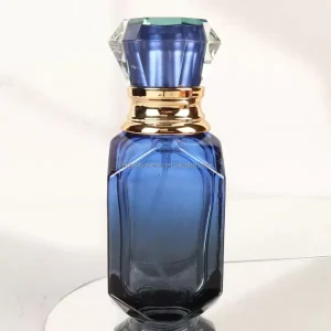 Luxury Portable 30ml 50ml Gradient Glass Perfume Spray Bottles Screw Cap Cylinder Shape Customized Surface Personal Care Bottles