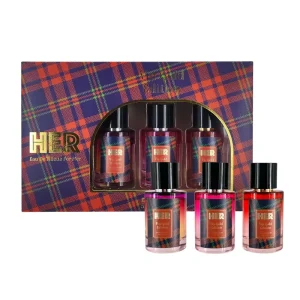 Luxury Private Label Perfume Oil Fragrance Ladies Body Spray Perfume Gift Box Set 3 X 50ML OEM ODM