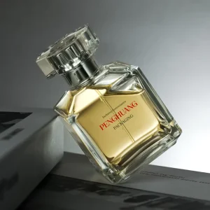 Luxury Recyclable Glass Square Transparent 75ml Perfume Bottles Pump Sprayer Screen Printing Frost Matte Finish Cologne