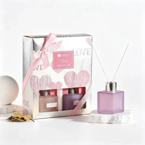 Luxury Reed Diffuser Long-Lasting DIY Glass Essential Oil Aroma Perfume Eco-friendly Alcohol Free Home Gift Box