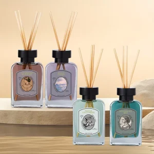 Luxury Reed Diffuser Set Home Fragrance with Sticks Long Lasting Bedroom Bathroom Living Room Office Home Decor Aromatherapy