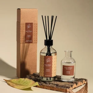 Luxury Simple Style Private Label Home Fragrance Perfume Aroma Reed Diffuser Set Gift with Stick