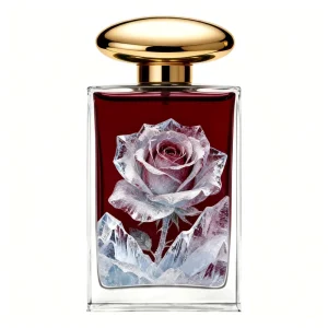 Luxury Square Glass Perfume Bottle 50ml Eco-Friendly Mini Portable Cologne Atomizer Spray Spicy Fresh Floral Scent for Women