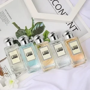 Luxury Square Premium 30ml 50ml 100ml Brand Elegant Glass Perfume Empty Bottle with Box Screen Printing