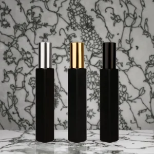 Luxury Square Roll Fine Mist Sprayer 3 5 8 10 ml Clear Thick Bottom Glass Empty Perfume Bottle Screen Printing for Perfume Oil