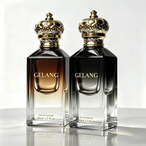 Luxury Thick-bottomed Glass Perfume Bottle Square 50ml Empty Brown Neutral Perfume Bottle