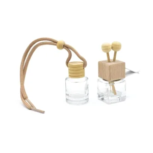 Luxury Transparent Glass Screw Cap Car Diffuser Bottles 5ml 8ml 10ml Car Air Freshener