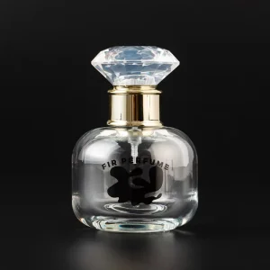 Luxury Transparent Screen Printing Glass Perfume Bottle for Home Fragrance
